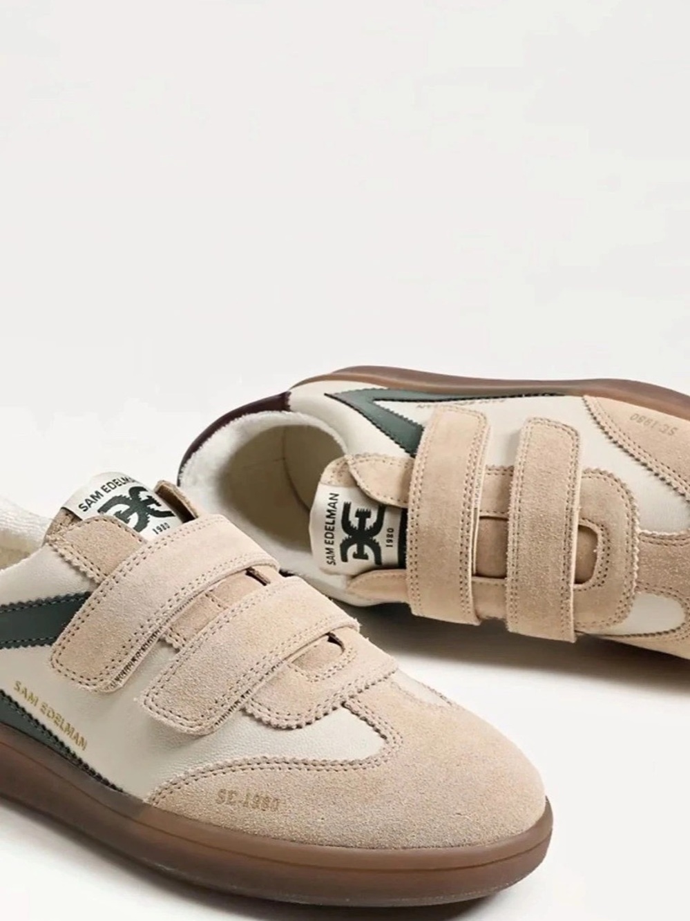 Sam Edelman Talia Sneakers Tan & Green
